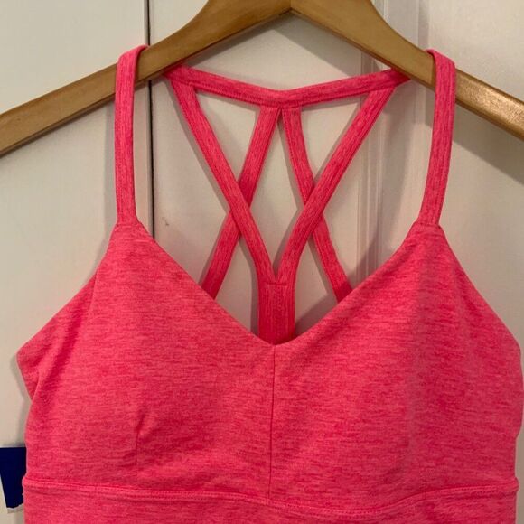 Target Joylab Pink Strappy Sports Bra Removable Pads Large New - Picture 2 of 10